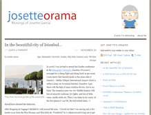 Tablet Screenshot of josetteorama.com